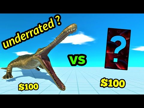 Machimosaurus Rex vs random team same price ARBS animal revolt battle simulator
