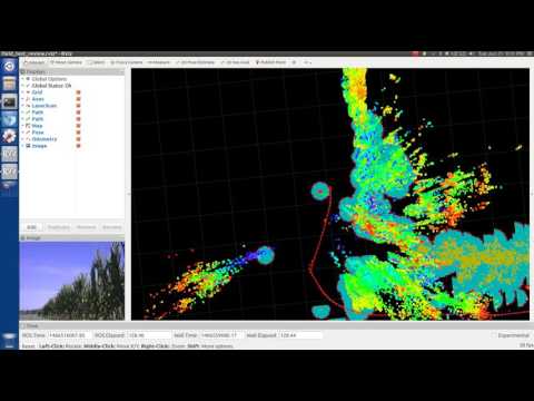 Lidar and cost map from corn field