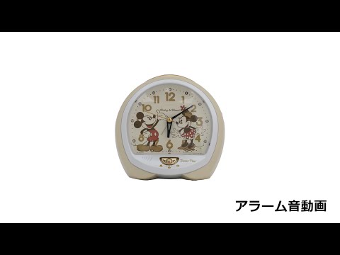 SEIKO 音声入り 目覚まし時計 ディズニーミッキー ミニー　ディズニータイム 31曲のメロディアラームを贅沢に搭載大人の女性に向けたディズニー