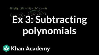 Subtracting Polynomials