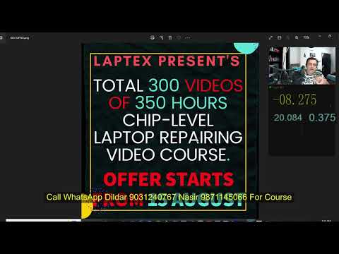 How to Find INPUT and OUTPUT OF RTC CRYSTAL X1 or X2 Short Video ENGLISH Laptop Repairing Course