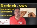 Constructing A Triangle SWS Line Segment Angle Line Segment Geometry Mathematics