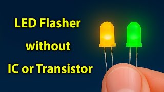 Download lagu How to Create LED Flasher Circuit Without IC or Transistor mp3