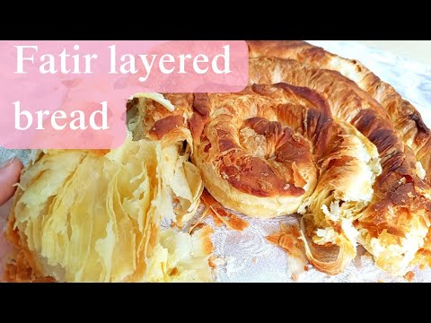 Fatir layered bread tajik recipe