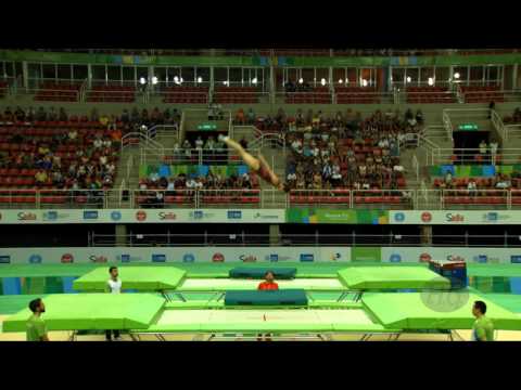 LIU Lingling (CHN) - 2016 Olympic Test Event, Rio (BRA) - Individual Final Trampoline Routine 1