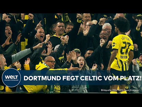 CHAMPIONS LEAGUE: Zerstört! Borussia Dortmund zerlegt Celtic Glasgow mit historischem Rekordsieg!