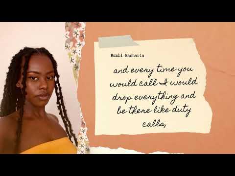 Mumbi Poetry - Good woman (Lyric video)