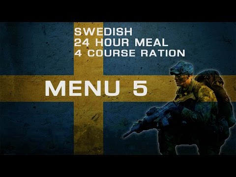 PART 2 Swedish Army 4 course ration MENU 5