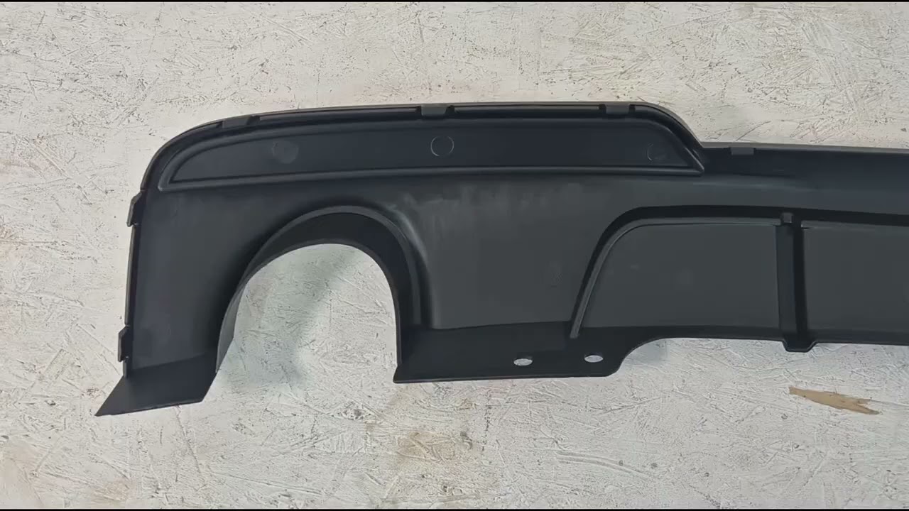 BMW 5 Series F10/F11 2010–2016 Rear bumper diffuser for dual-side single exhaust (for M-Performance) Video 1