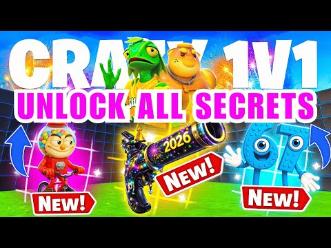 NEW WEAPONS CRAZY 1V1 FFA ALL GUNS & RIDES MAP FORTNITE CREATIVE - ALL SECRETS LOCATIONS PART 37