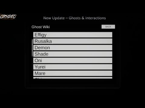 Obsideo New Update - Ghosts & Interactions
