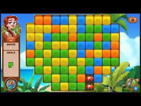 Lost Island Blast Adventure Level 45 - NO BOOSTERS 🏝️ | SKILLGAMING ✔️