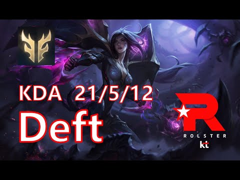 KT Deft Kaisa vs Draven ADC - Patch 14.3