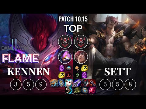 DWG Flame Kennen vs Sett Top - KR Patch 10.15