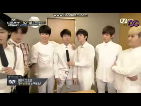 [Sub Español]140522 INFINITE Interview backstage en M!Countdown