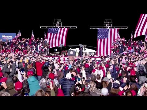 特朗普和拜登在佐治亞州參議院第二輪選舉前舉行集會。 (Trump, Biden rally in Georgia ahead of Senate runoffs)