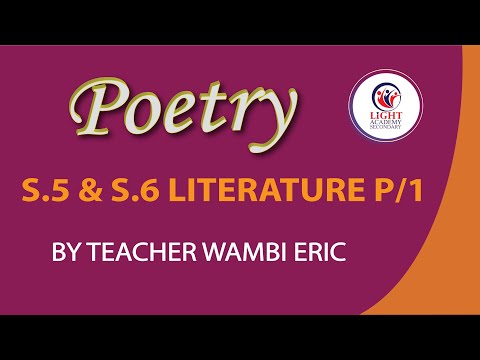 [Video] Light Academy SS – S.5 & S.6 LITERATURE P/1 LESSON Cover Preview
