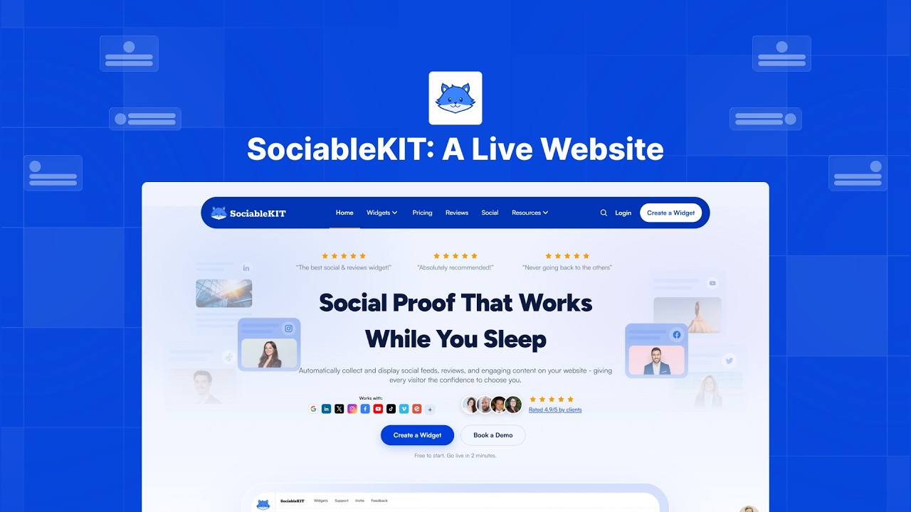Watch how SociableKIT works