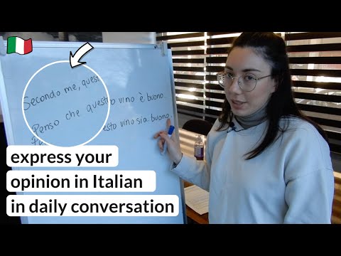 How to say “I think that” and “In my opinion” in Italian - for A1-A2, B1 levels (Sub)