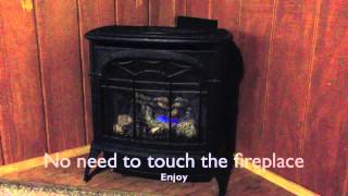 preview picture of video 'How to start the Fireplace in the cabins at Opossum Creek Retreat'