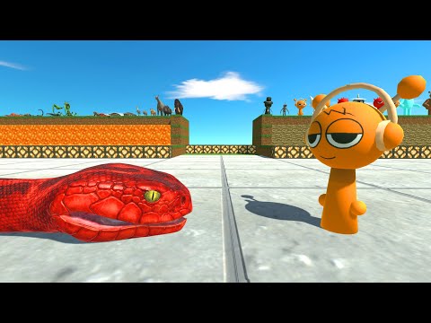 Sprunki Team vs Reptiles + Giant Invertebrates + Prehistoric Mammals - ARBS