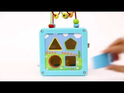 Cube d'activités éducatives en bois 5 en 1 Tooky Toys - Second Medium