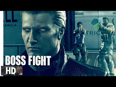 Resident Evil 5- Albert Wesker Boss Fight 1080p 60fps