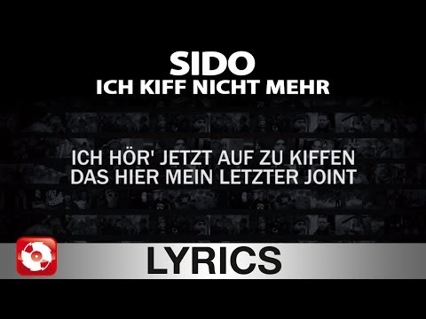 SIDO - ICH KIFF NICHT MEHR AGGROTV LYRICS (OFFICIAL VERSION)