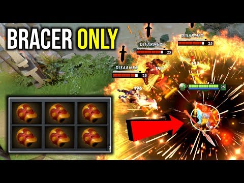 WTF BACER ONLY..!! Still Cancer Hero Huskar 6x Bracer 7.21d | Dota 2