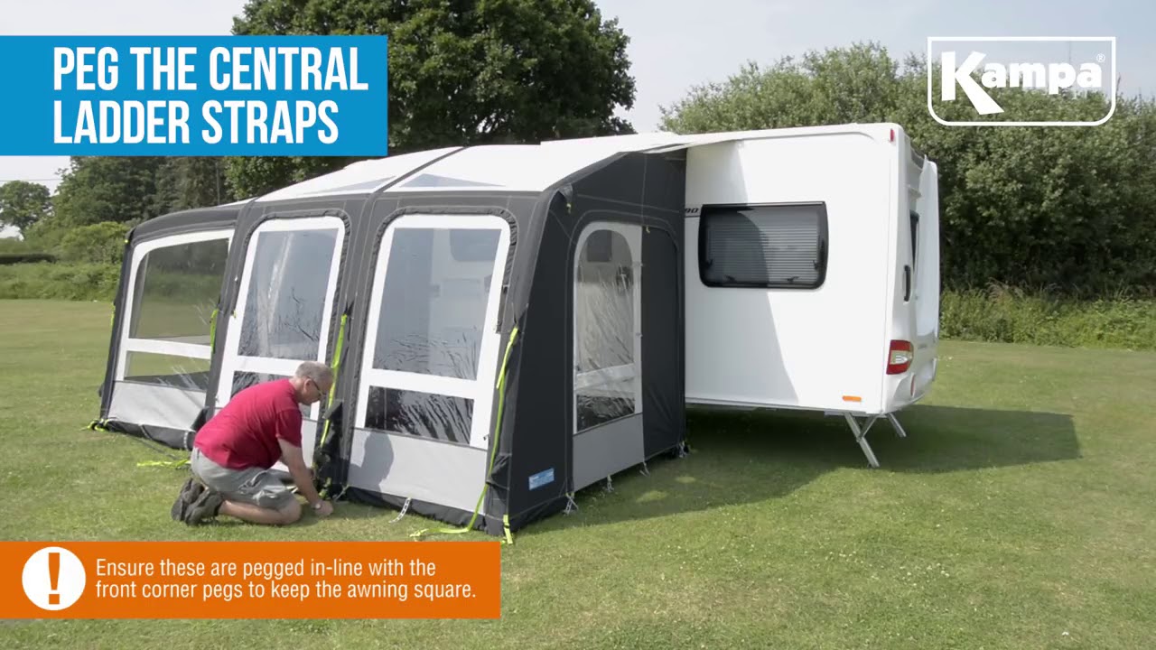 Watch video Kampa Rally AIR Pro Plus Setup Takedown Masterclass 2018 Now Kampa Rally AIR Pro Plus Setup Takedown Masterclass 2018