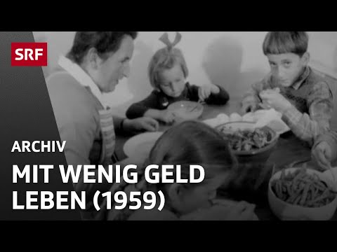The Moosmann family's tight household budget (1959) | Poverty in Switzerland | SRF Archive