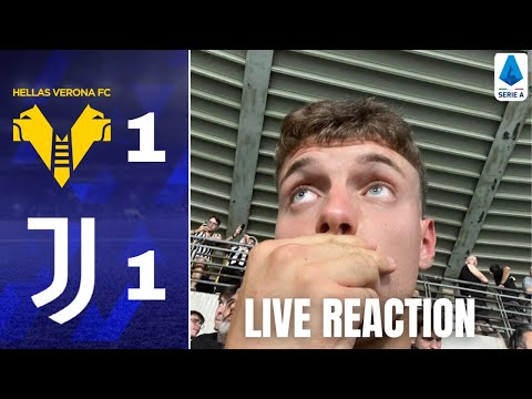DELUSIONE😖 HELLAS VERONA JUVENTUS 1-1 || SETTORE OSPITI BENTEGODI REACTION