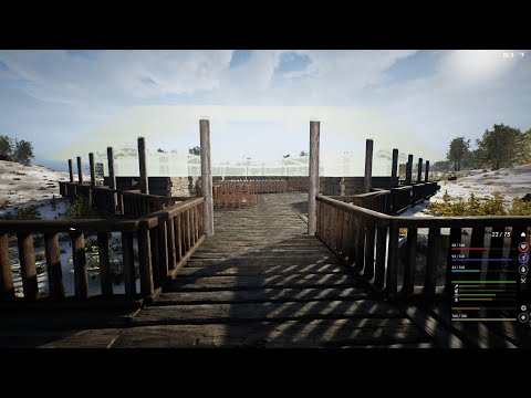 The Infected setting up a sawmill building