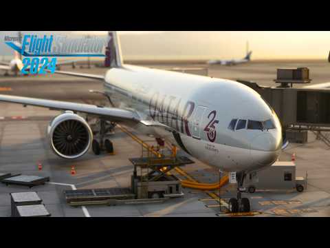 Qatar B777-300ER: Doha - Bengaluru | Flight Simulator Full Flight | MSFS 2024 RTX 4090