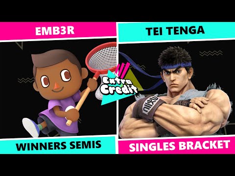 Extra Credit #26: Winners Semis - Emb3r (Villager) vs Tei Tenga (Ryu) Singles SSBU