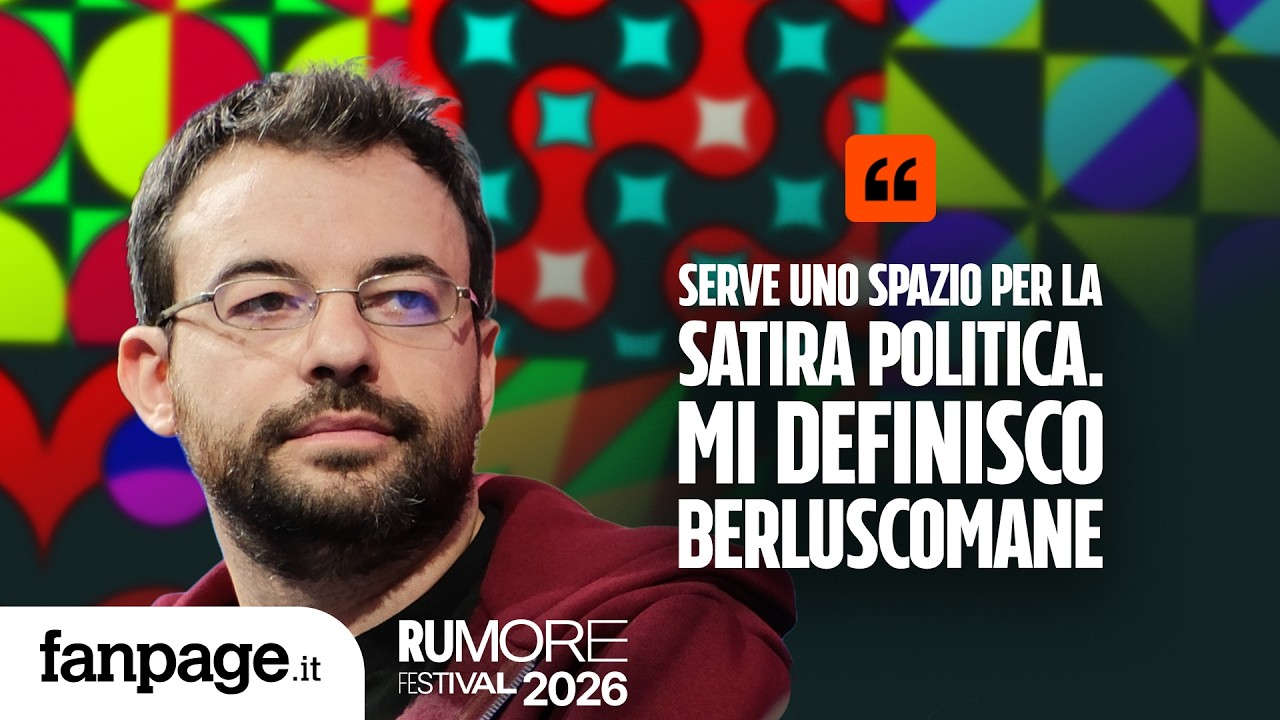Stefano Rapone al Festival di Fanpage: "Serve uno spazio per la satira. Mi definisco Berluscomane"
