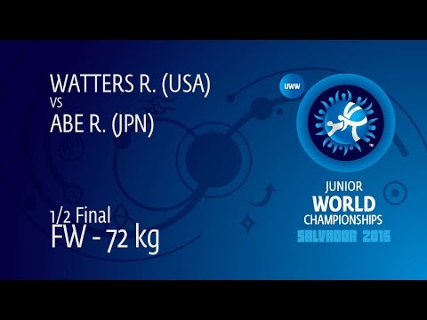 1/2 FW - 72 kg: R. ABE (JPN) df. R. WATTERS (USA) by TF, 13-1