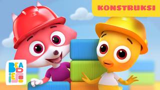 Download lagu Kota Konstruksi 🏗️ | Kartun Edukatif Anak | Beadies Bahasa Indonesia 🌈 mp3