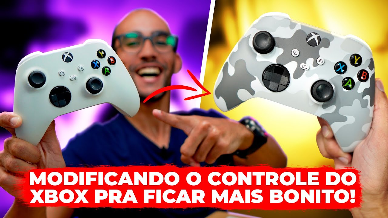 ISSO AQUI FICOU SENSACIONAL! TRANSFORMEI UM CONTROLE SIMPLES DE XBOX EM "EDIÇÃO ESPECIAL"!