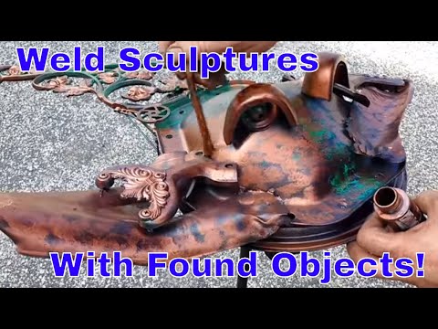 Steampunk from Junk: Stingray Metal Sculpture