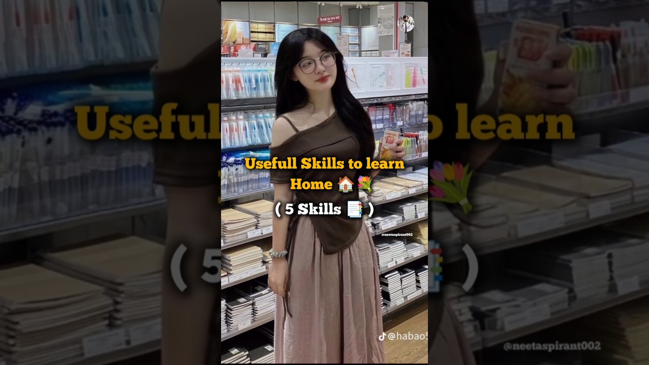 Usefull Skills to Learn At Home 🏠💐 || #skills #education #students #trending #shorts