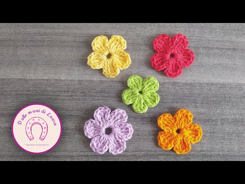 Come Realizzare un FIORE Semplice all'uncinetto🌷| TUTORIAL