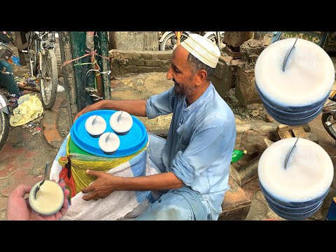 Shabqadar Tang Bazar Homemade Ice Cream | Muneer Mama Ice Cream Making | Milk Ice Cream