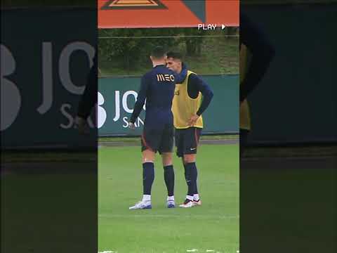 Ronaldo and Cancelo 😳😥