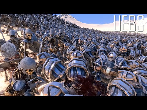 30.000 Skeleton Warriors vs 10.000 Dwarves- Ultimate Epic Battle Simulator 2- UEBS 2