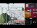 Decoupled WDG 4G Twins Crossing High Speed Trains Indian Railways