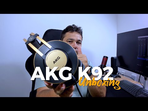 Fone AKG K92 - Unboxing
