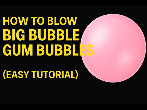 NOOB tutorials  How to Blow a Bubble  with Bubblegum