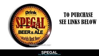 Personalized Beer Clocks  SPEEGLE to SPEICE   happyhourclocks com