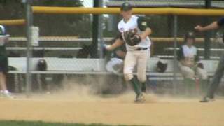 preview picture of video 'Sam Flamini #7 Yorkville Foxes baseball 1st place 7-12-09'